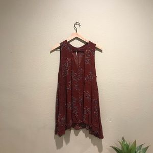 FREE PEOPLE Floral Trapeze Tank